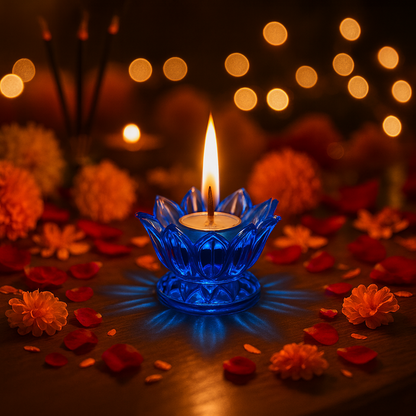 3D REFLECTIVE DIYA SET- FESTIVAL DIWALI DECOR