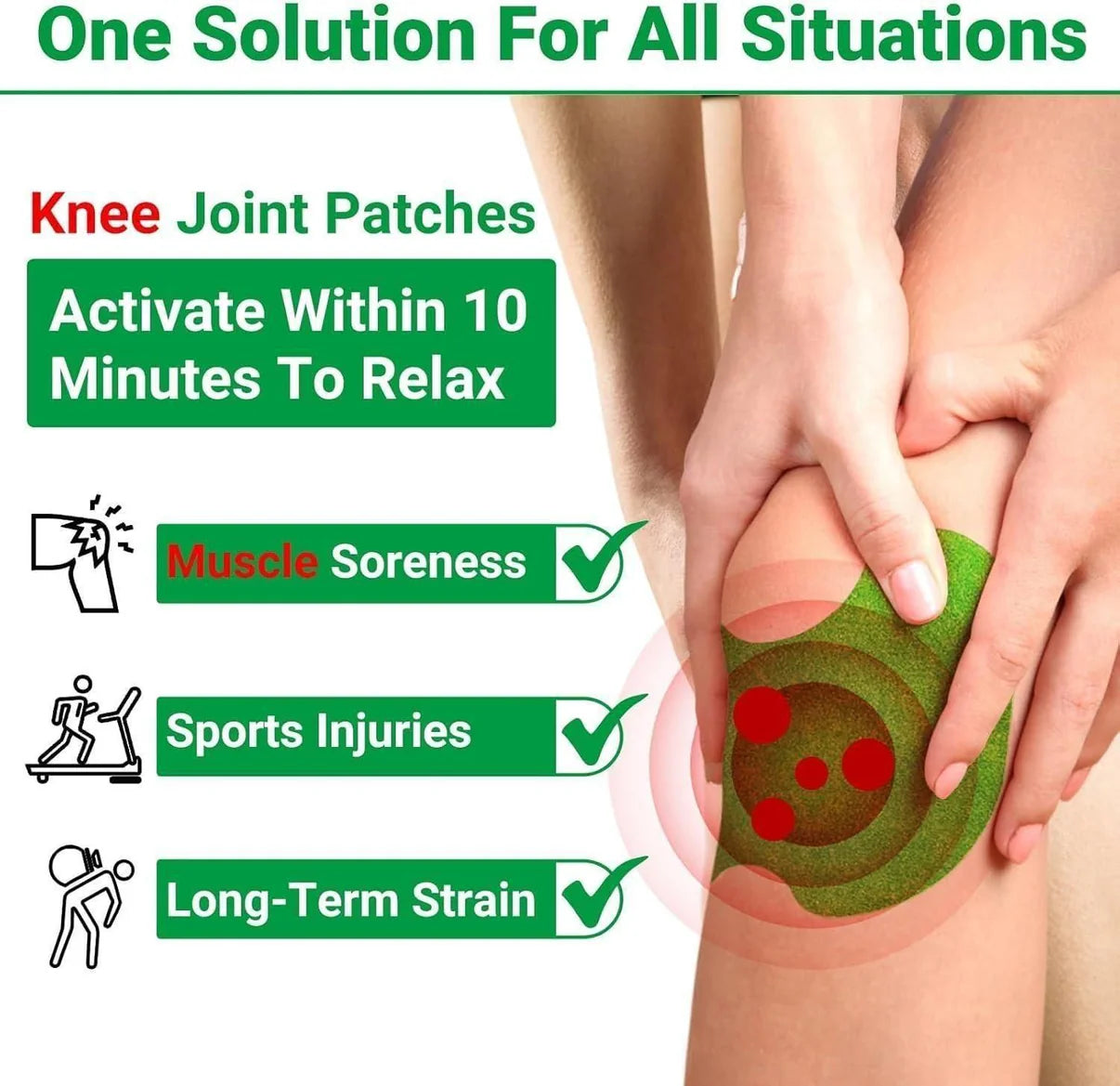 Herbal Knee Pain Relief Patches | Instant Relief from Knee Pain | Joint Pain