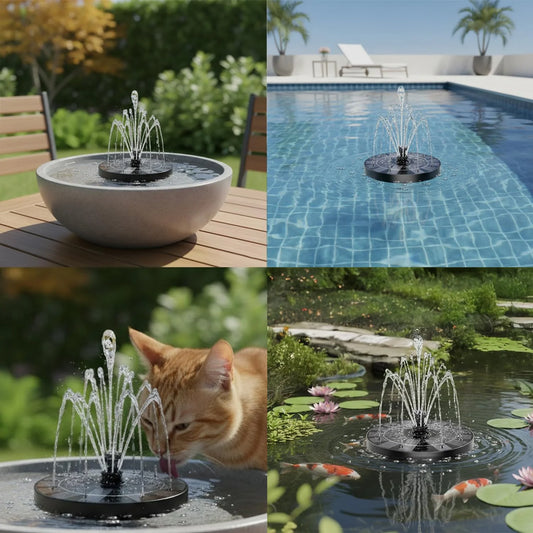 Solar Powered Bird Bath Fountain Pump